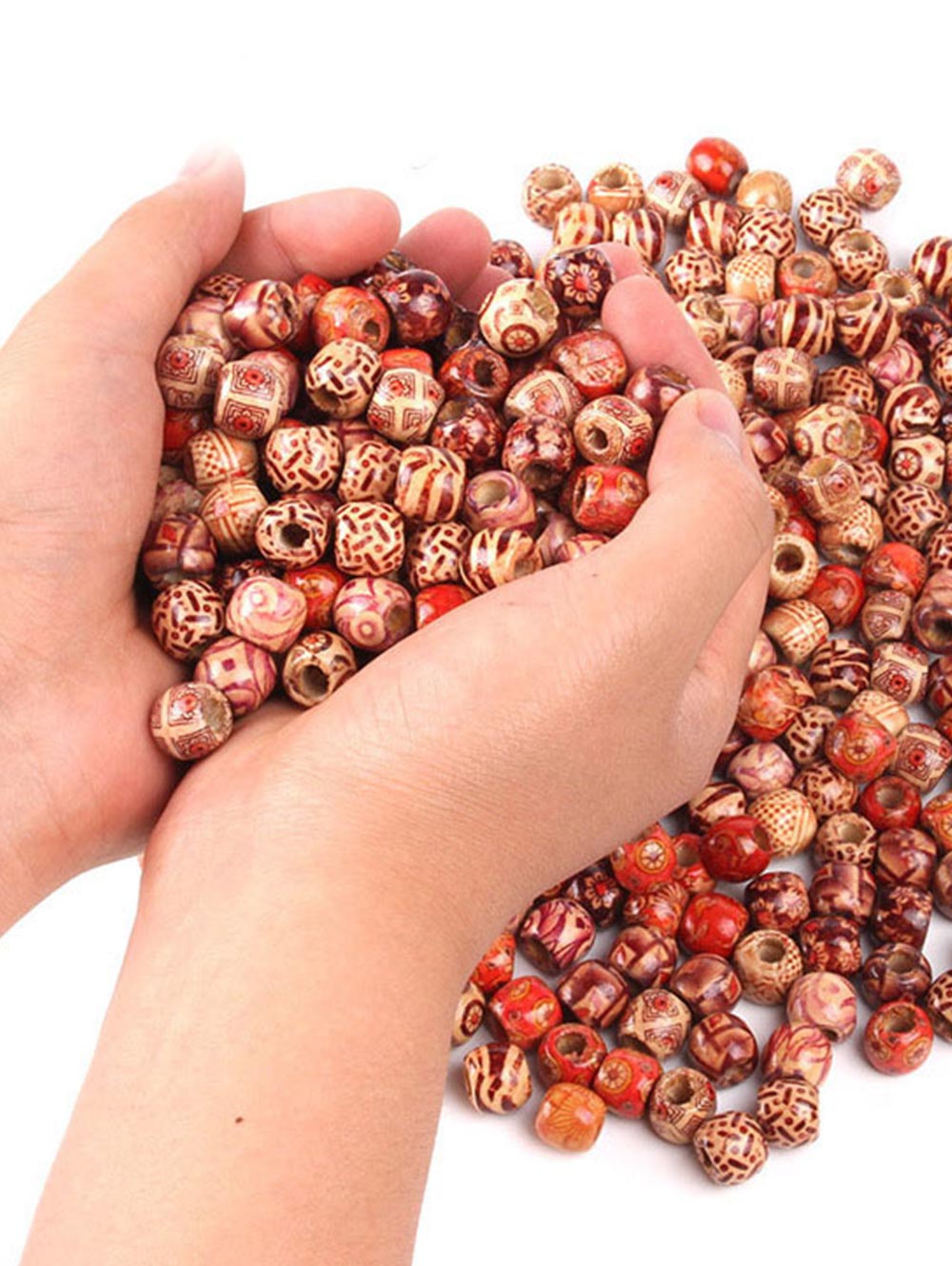 30--100 pcs wooden beads accessories for dreadlocks – kralerhair