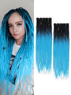 Clip in Dreadlock Hair Extensions, Handmade Clip In Dreads