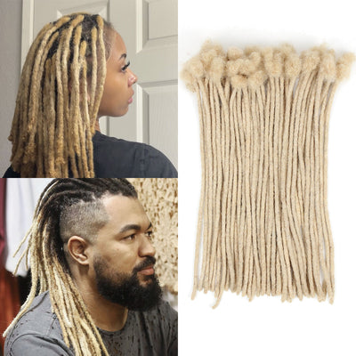 Loc Extensions Human Hair, 50 Strands 0.4CM Dreadlock Extensions Human Hair