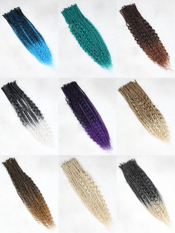3 In 1 Mixed Dreadlock Extensions Sets