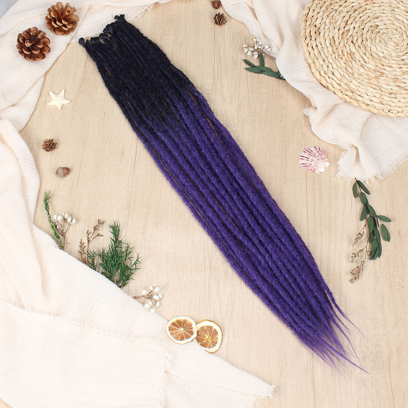 24" Thick 1cm Synthetic Dreadlock Extensions