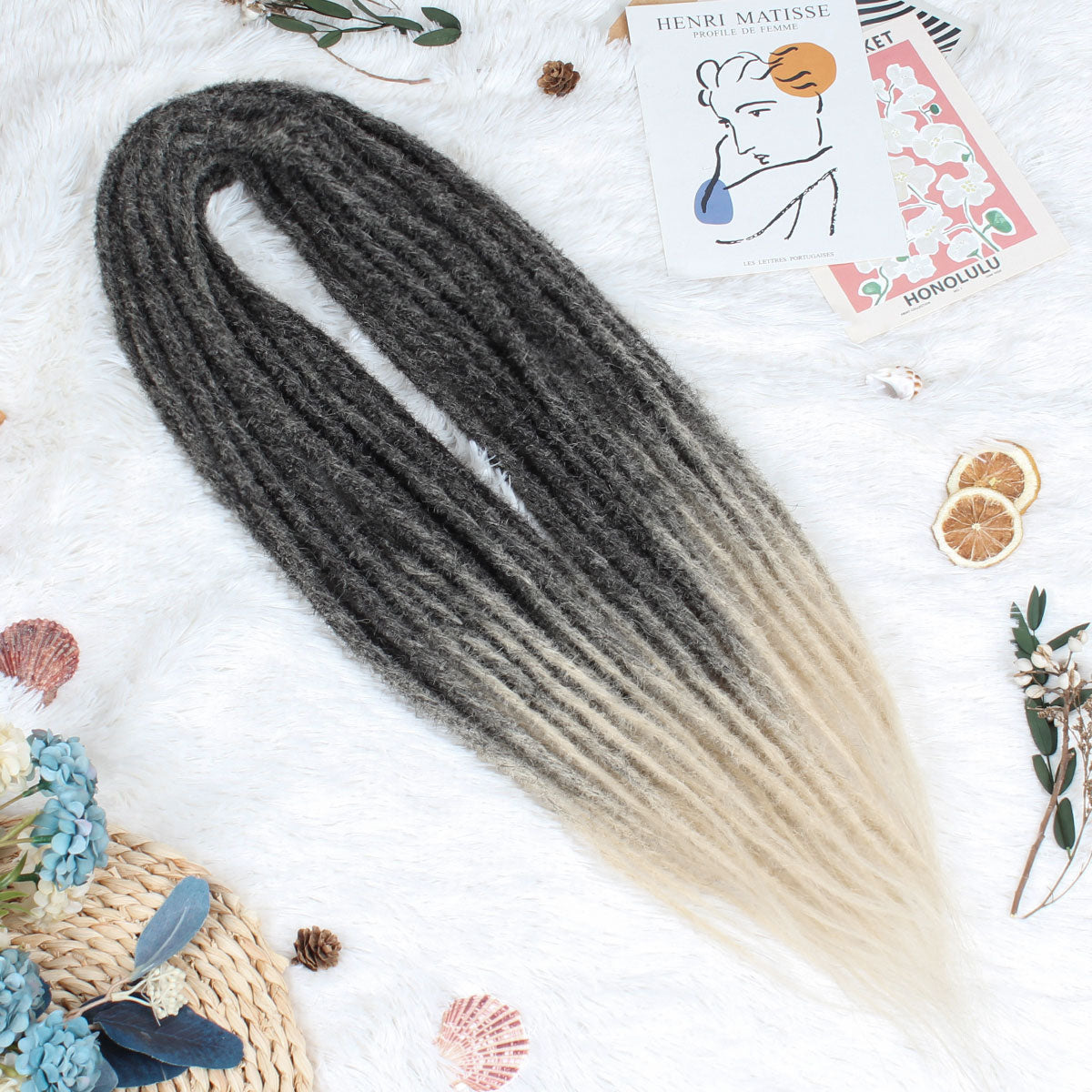 18" 24"Double Ended Dreadlock Extensions for Girls