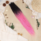 24" 36" SE Thin 0.6cm Synthetic Dreadlock Extensions Handmade Fake Dreads