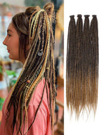 24" 36" SE Thin 0.6cm Synthetic Dreadlock Extensions Handmade Fake Dreads