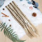 20" Boho Dreadlock Clip in Braids with Beads & Charms, Handmade Synthetic Braided Hairpieces for Cosplay Daily Styling
