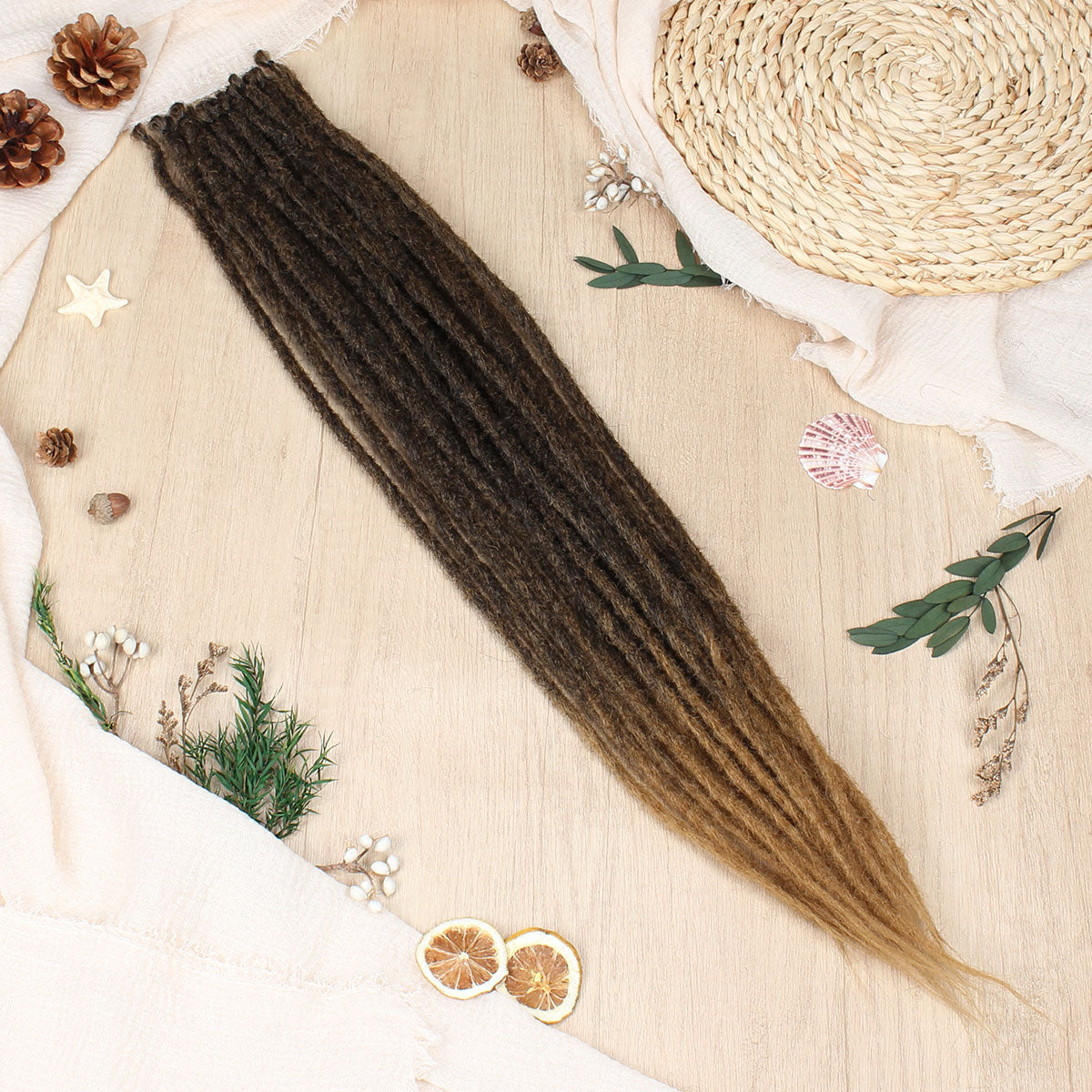 24" 36" SE Thin 0.6cm Synthetic Dreadlock Extensions Handmade Fake Dreads