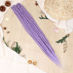 24" 36" SE Thin 0.6cm Synthetic Dreadlock Extensions Handmade Fake Dreads