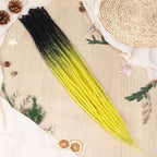 24" 36" SE Thin 0.6cm Synthetic Dreadlock Extensions Handmade Fake Dreads