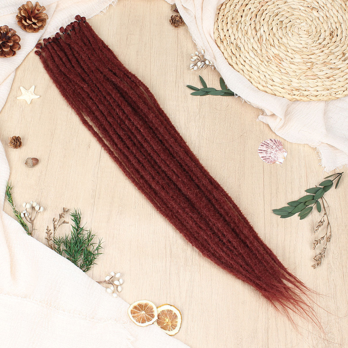 24" 36" SE Thin 0.6cm Synthetic Dreadlock Extensions Handmade Fake Dreads