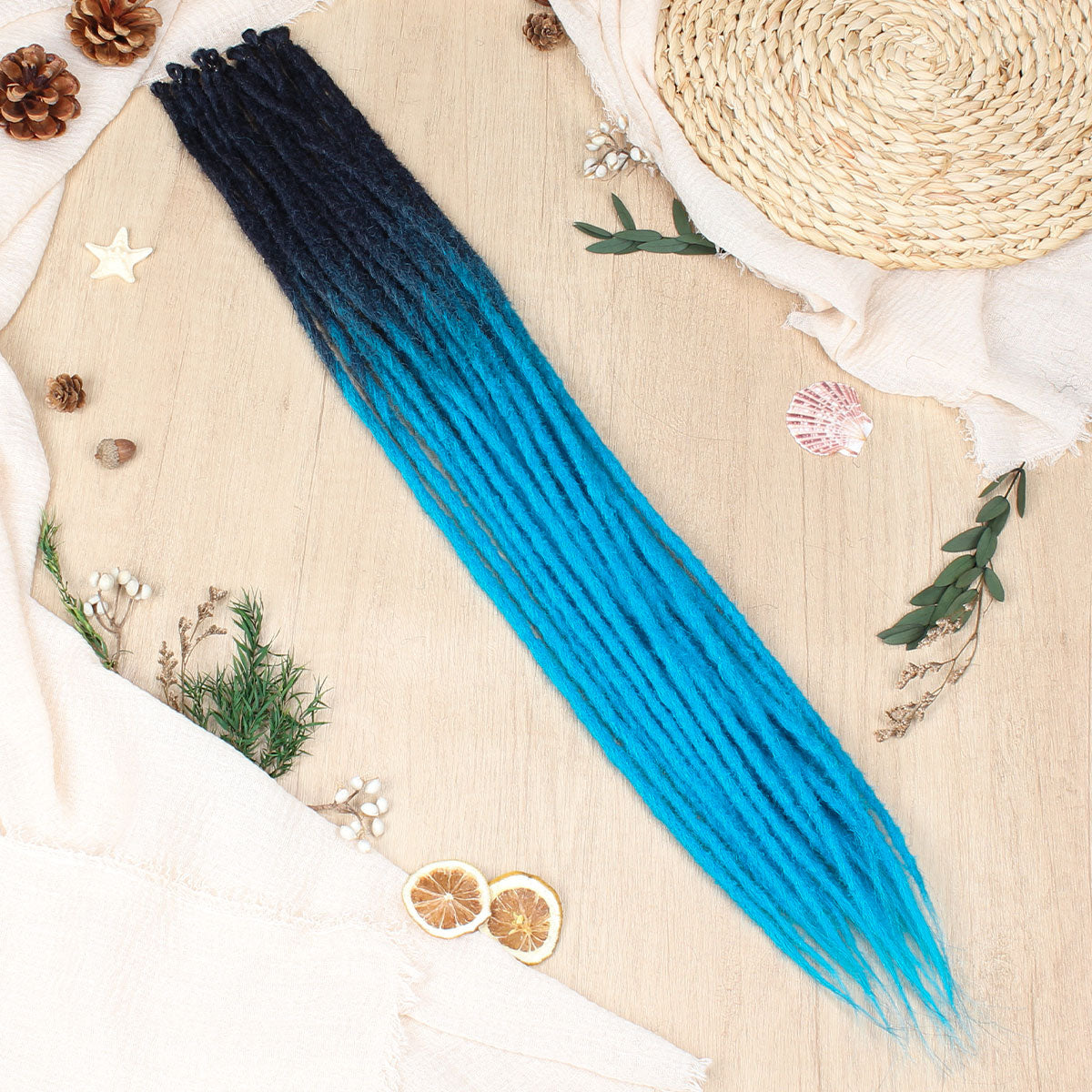 24" 36" SE Thin 0.6cm Synthetic Dreadlock Extensions Handmade Fake Dreads