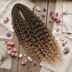 24' Curly Dreadlocks Synthetic Boho Braids Dreadlock Extensions（DE Dreads）