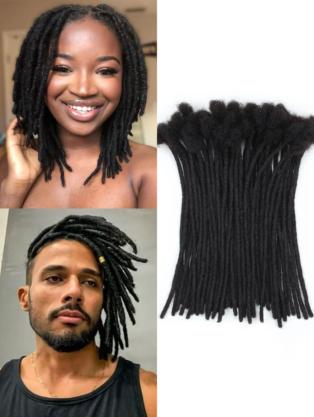 8-24 inch 0.4cm Width Human Hair Loc Extensions – kralerhair
