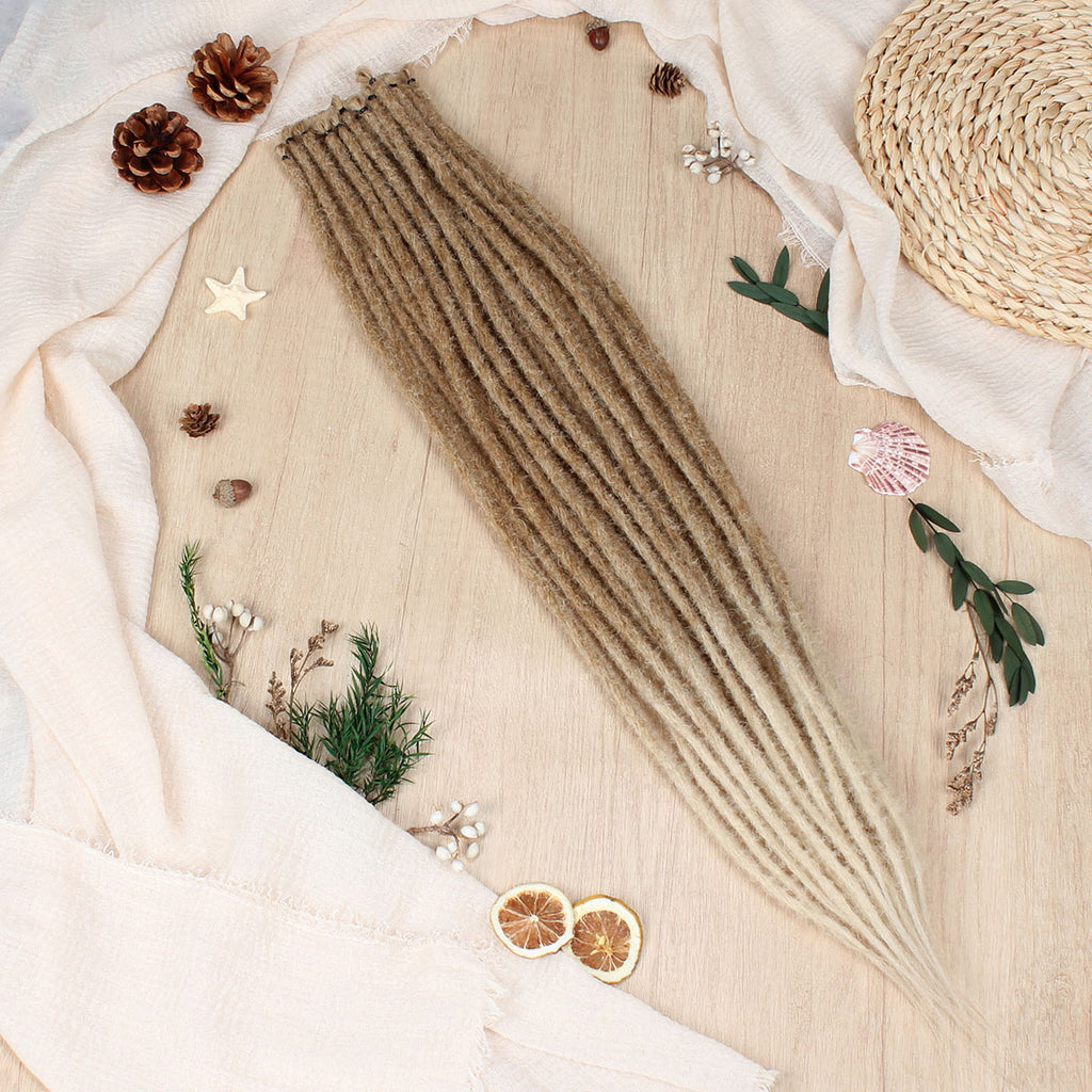 24" 36" SE Thin 0.6cm Synthetic Dreadlock Extensions Handmade Fake Dreads