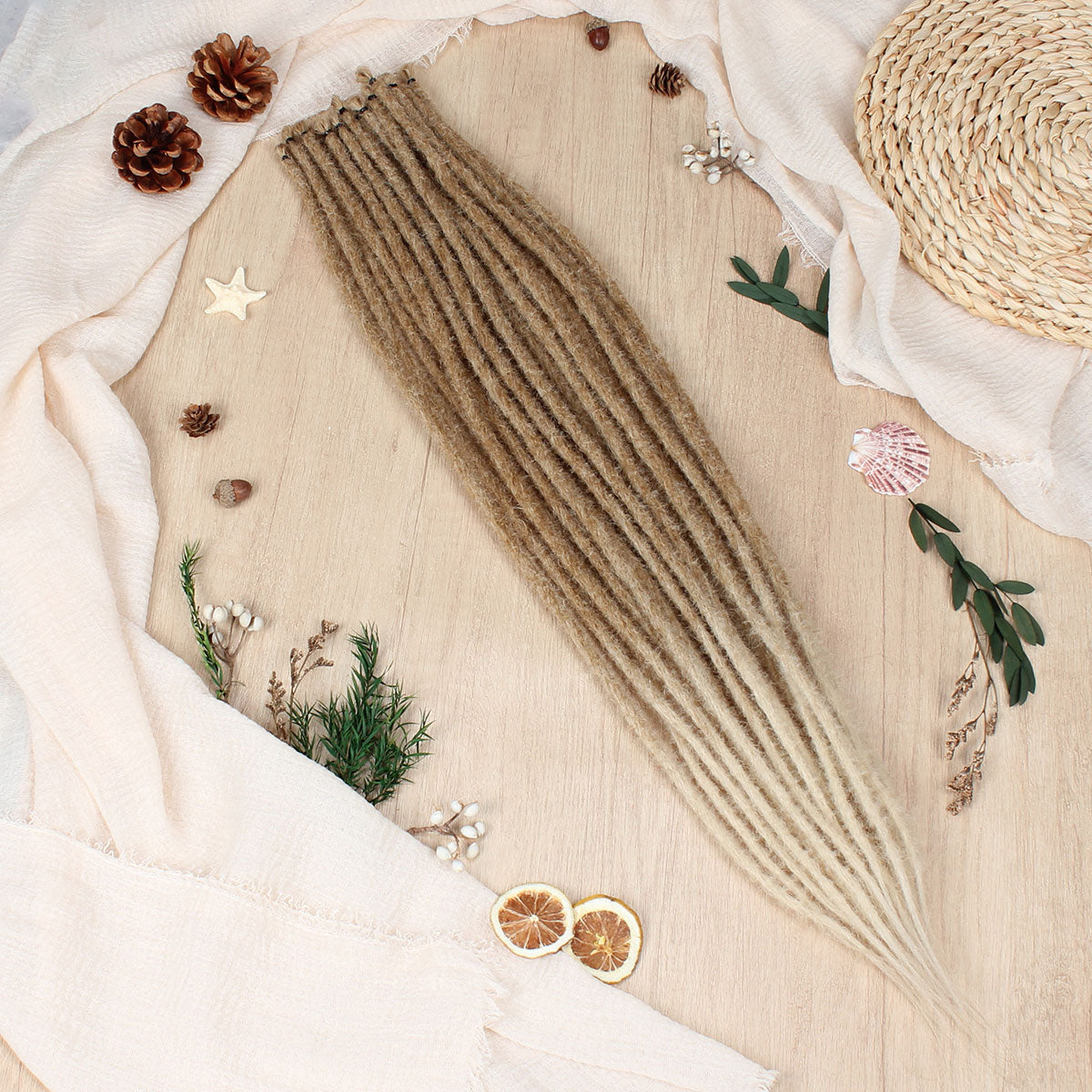 24" 36" SE Thin 0.6cm Synthetic Dreadlock Extensions Handmade Fake Dreads