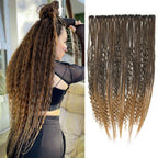 Clip in Dreadlock Hair Extensions, Handmade Clip In Dreads