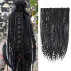 Clip in Dreadlock Hair Extensions, Handmade Clip In Dreads