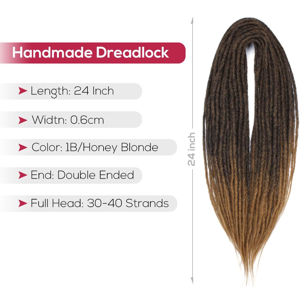 18" 24"Double Ended Dreadlock Extensions for Girls