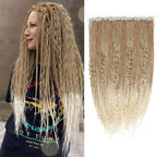 Clip in Dreadlock Hair Extensions, Handmade Clip In Dreads