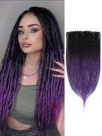 24" 36" SE Thin 0.6cm Synthetic Dreadlock Extensions Handmade Fake Dreads