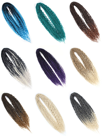 3 In 1 Mixed Dreadlock Extensions Sets