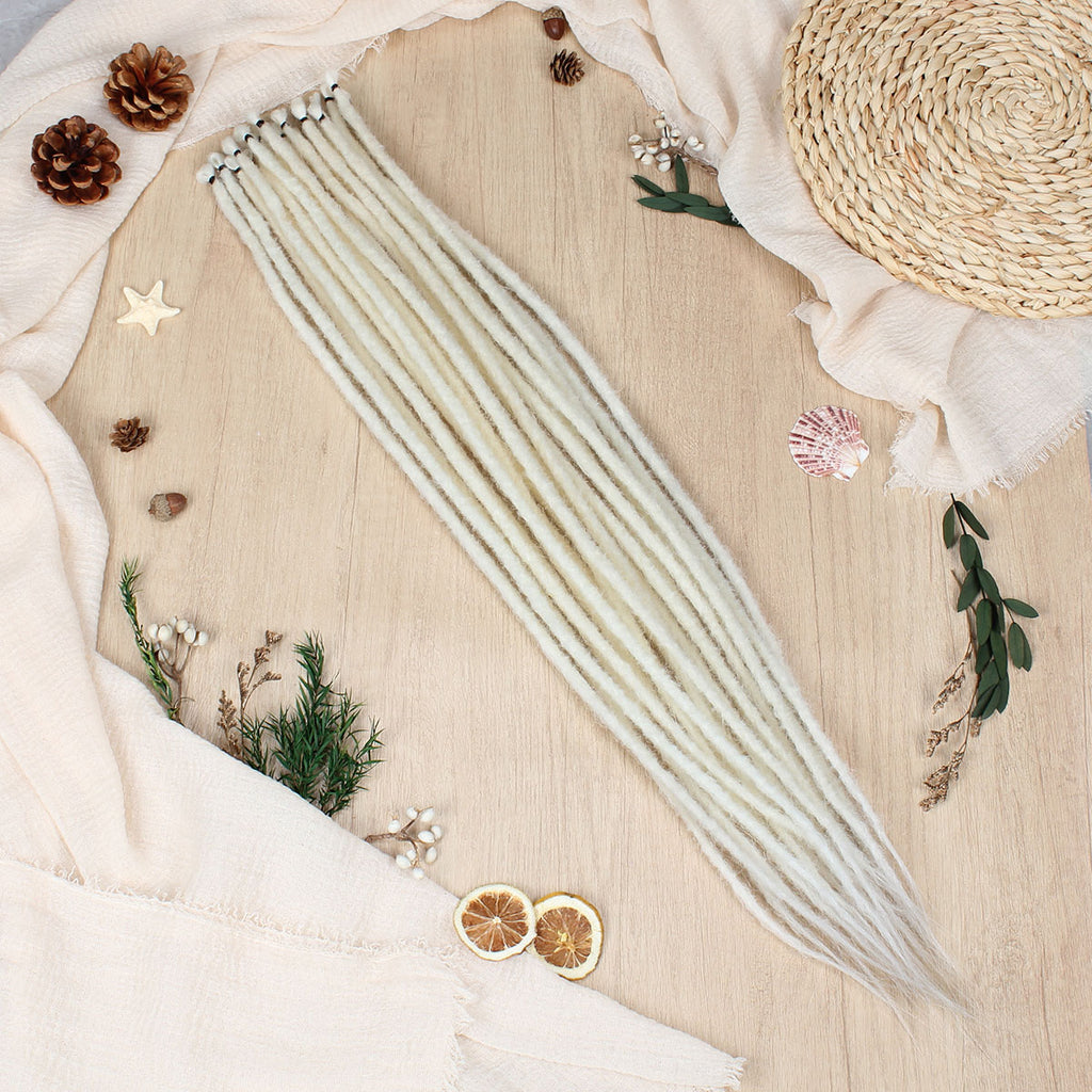 24" 36" SE Thin 0.6cm Synthetic Dreadlock Extensions Handmade Fake Dreads