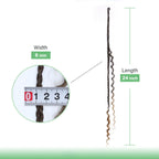 24' Curly Dreadlocks Synthetic Boho Braids Dreadlock Extensions