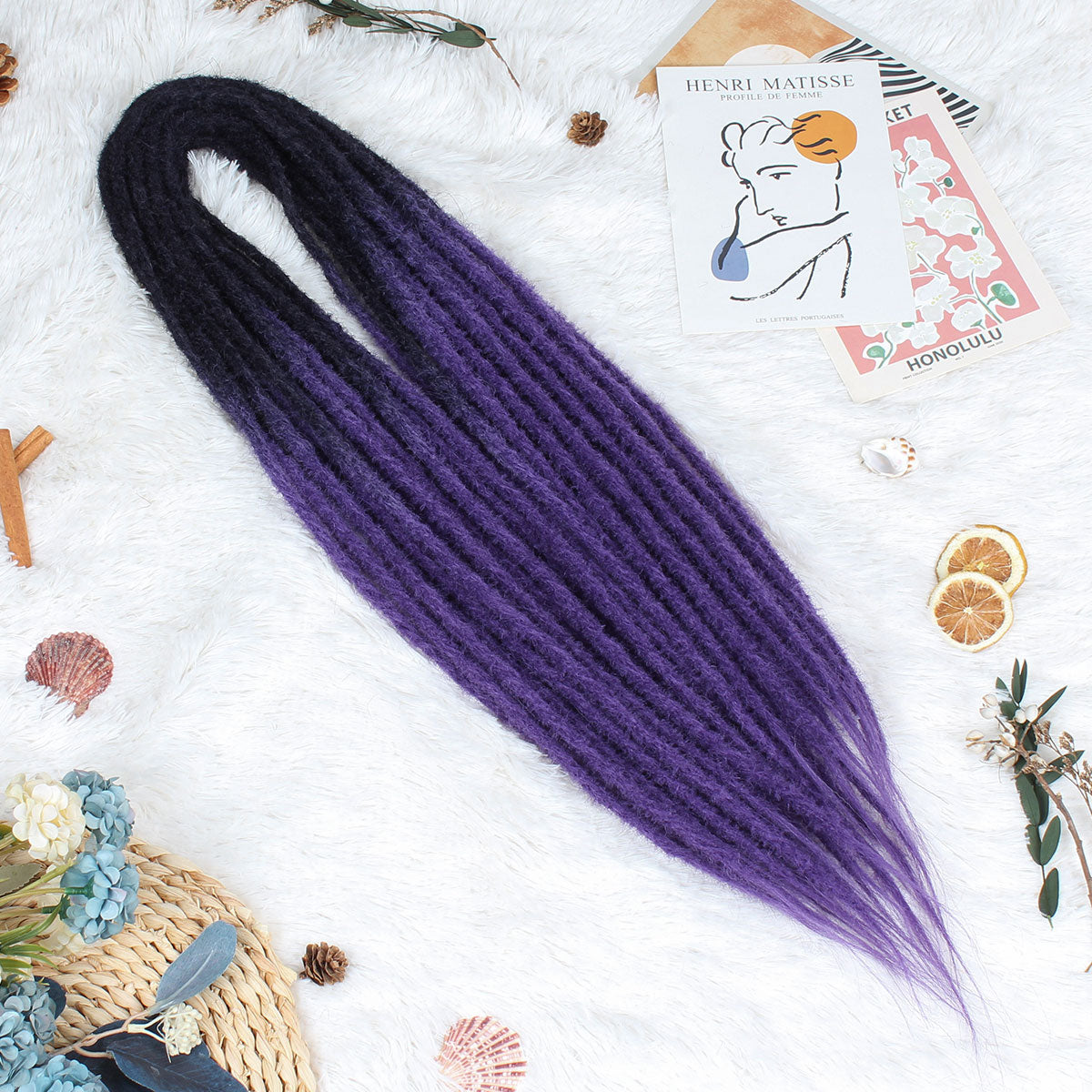 18" 24"Double Ended Dreadlock Extensions for Girls