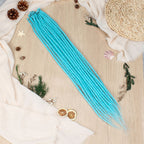 24" 36" SE Thin 0.6cm Synthetic Dreadlock Extensions Handmade Fake Dreads