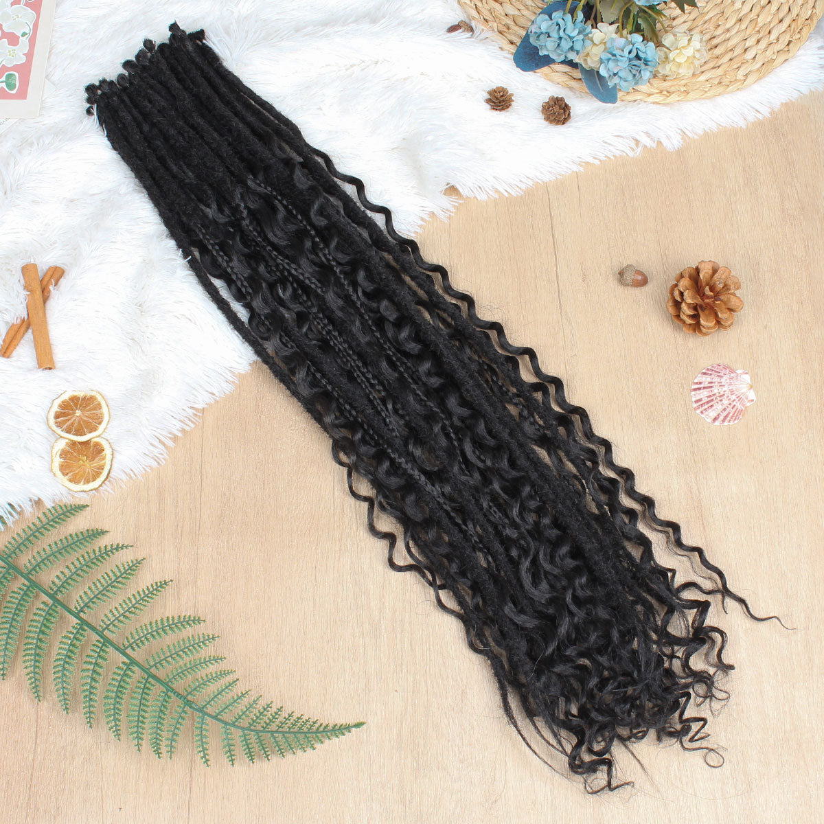 3 In 1 Mixed Dreadlock Extensions Sets
