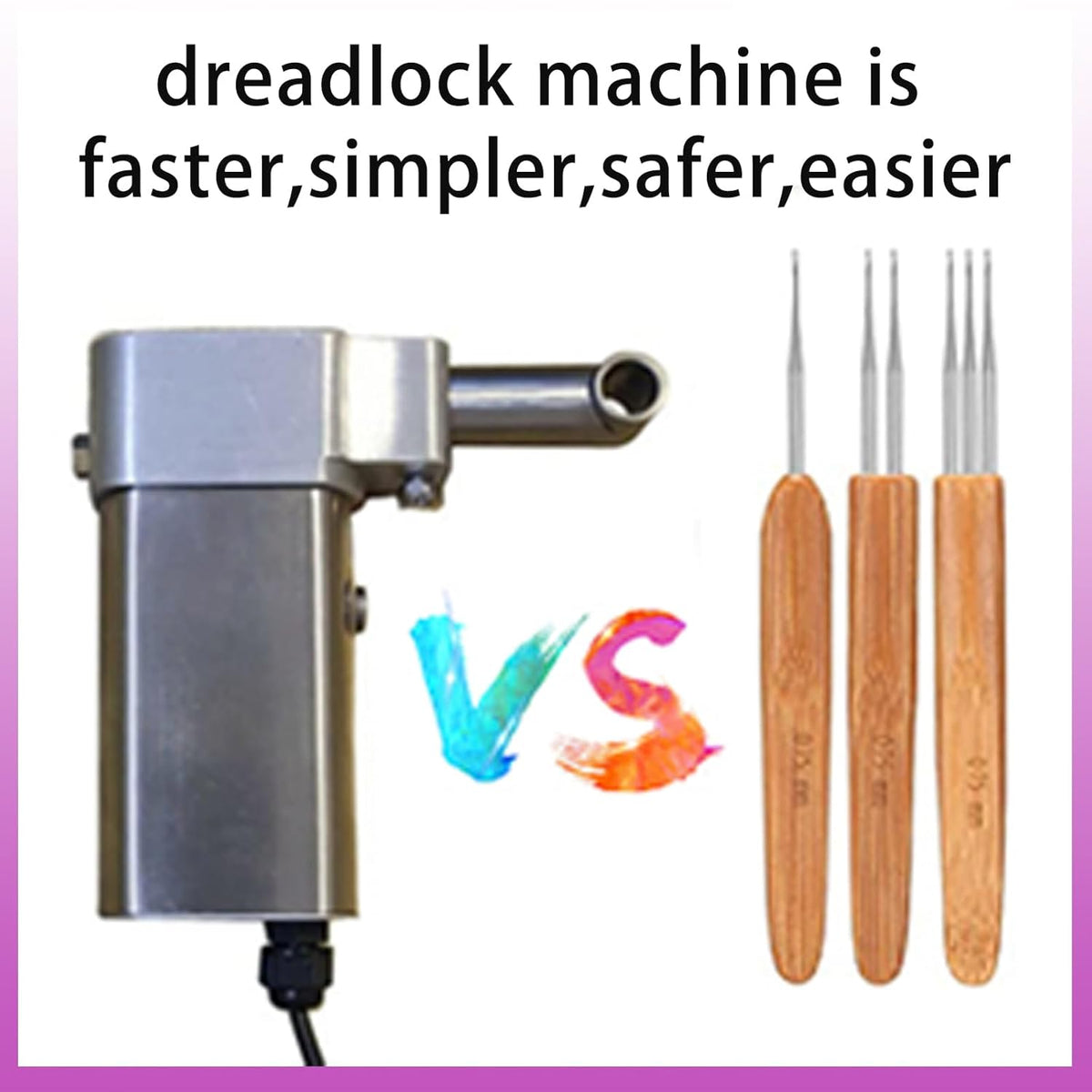 Dreadlock Maker Machine For Locs, Electric Instant Loc Machine (0.55in Tube Head)