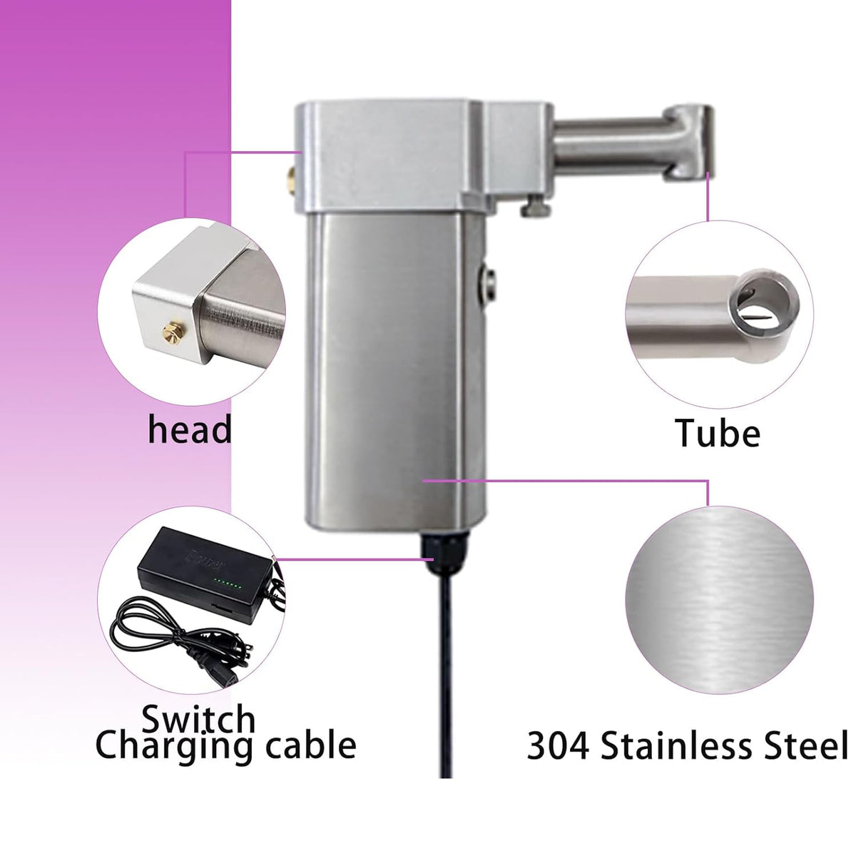 Dreadlock Maker Machine For Locs, Electric Instant Loc Machine (0.55in Tube Head)