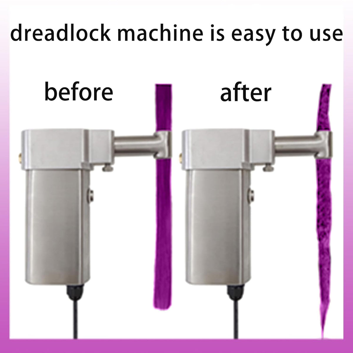 Dreadlock Maker Machine For Locs, Electric Instant Loc Machine (0.55in Tube Head)