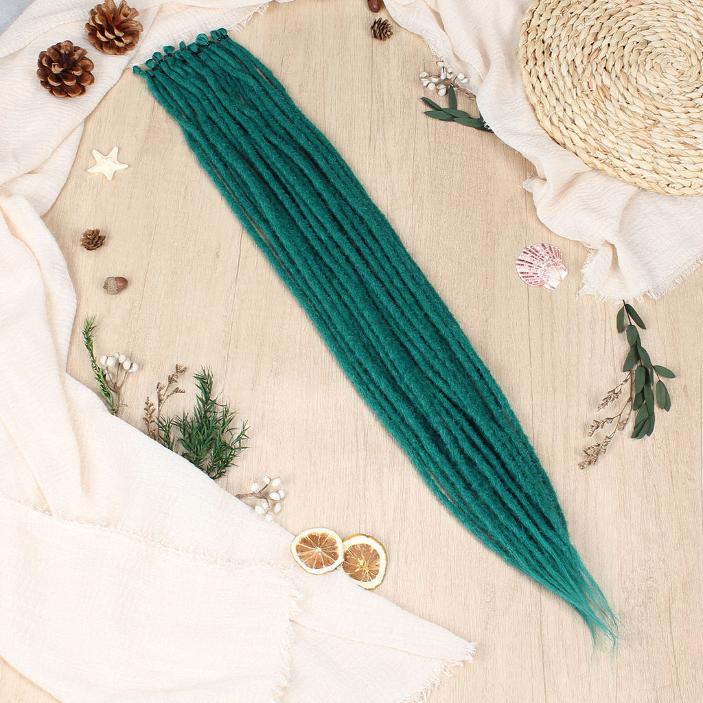 24" 36" SE Thin 0.6cm Synthetic Dreadlock Extensions Handmade Fake Dreads