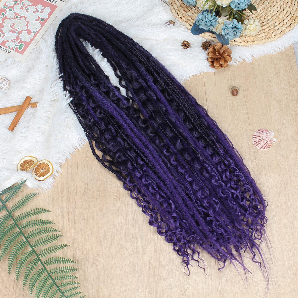 3 In 1 Mixed Dreadlock Extensions Sets