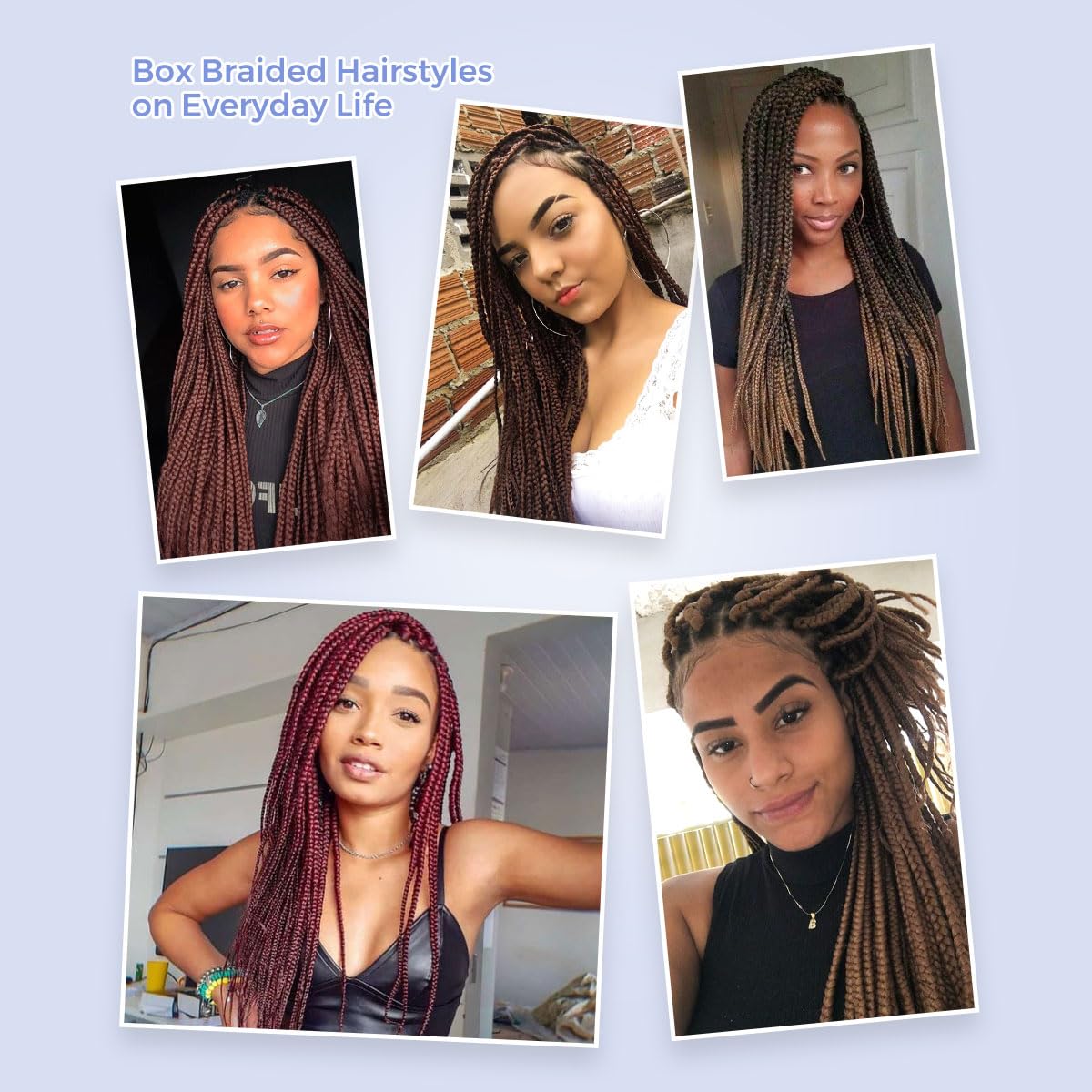 36" Square Based Full Lace Box Braided Wigs, Knotless Cornrow Braids Wig
