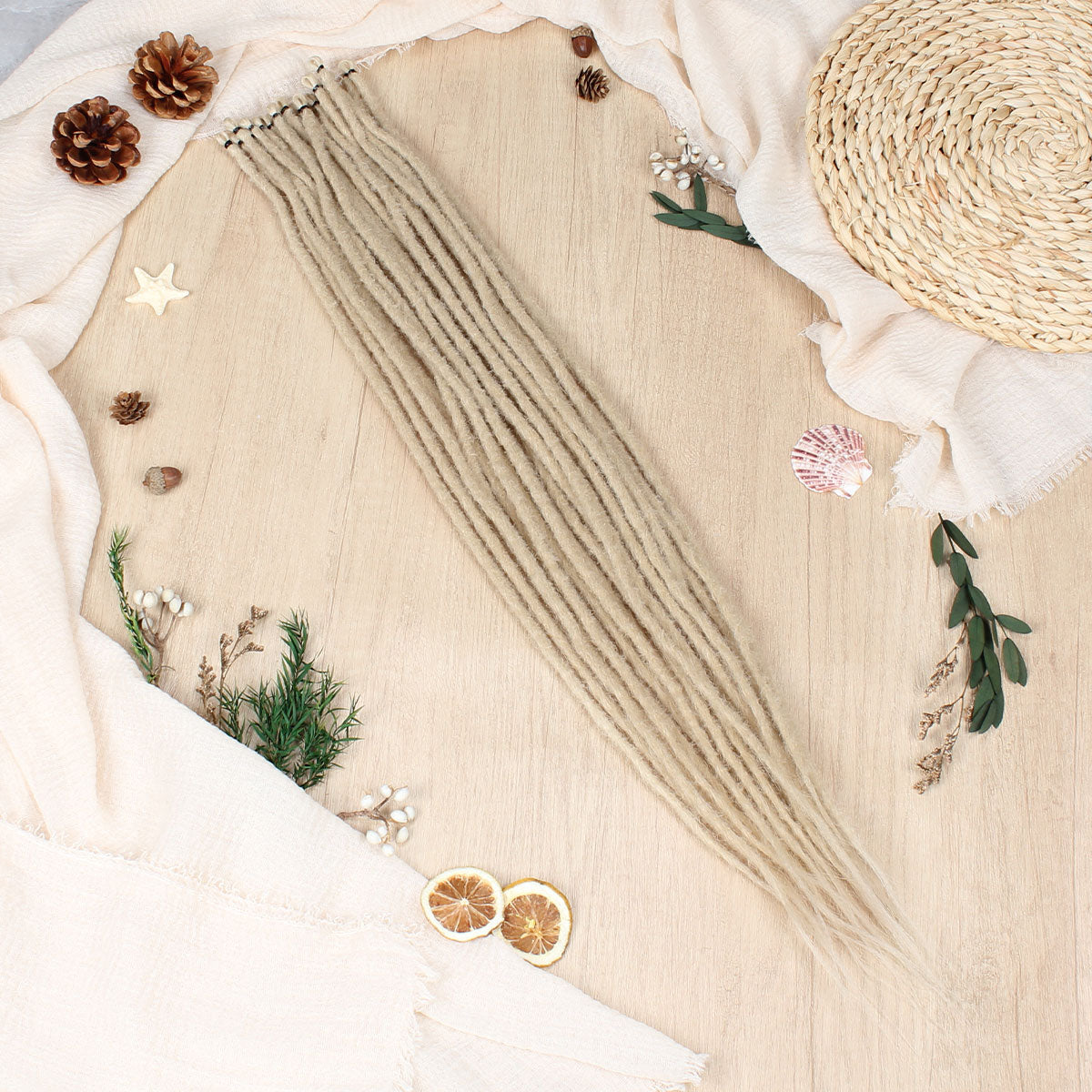 24" 36" SE Thin 0.6cm Synthetic Dreadlock Extensions Handmade Fake Dreads