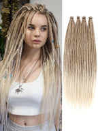 24" 36" SE Thin 0.6cm Synthetic Dreadlock Extensions Handmade Fake Dreads