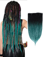 24" 36" SE Thin 0.6cm Synthetic Dreadlock Extensions Handmade Fake Dreads