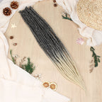 24" 36" SE Thin 0.6cm Synthetic Dreadlock Extensions Handmade Fake Dreads