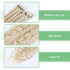 24' Curly Dreadlocks Synthetic Boho Braids Dreadlock Extensions