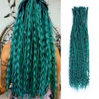 24' Curly Dreadlocks Synthetic Boho Braids Dreadlock Extensions