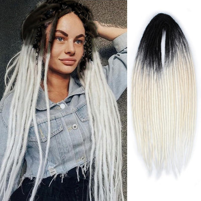 24" Double Ended Handmade Dreadlocks Extensions