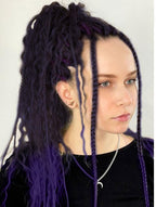 24' Curly Dreadlocks Synthetic Boho Braids Dreadlock Extensions