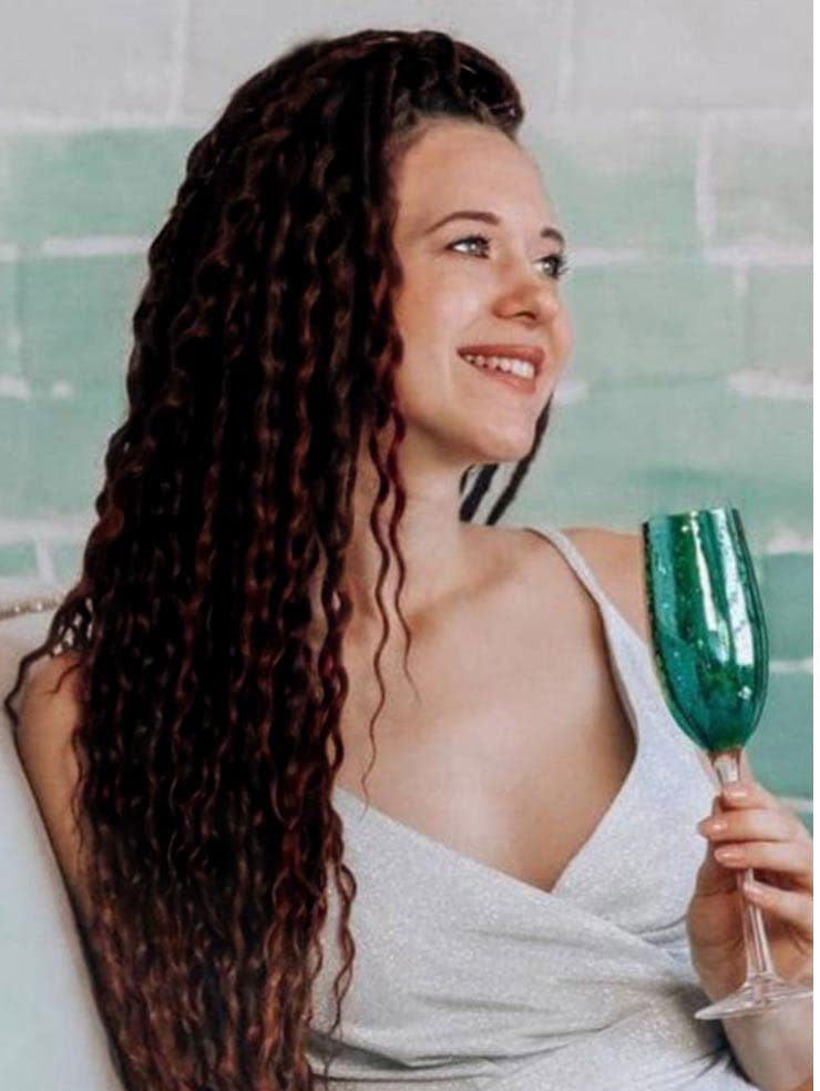 24' Curly Dreadlocks Synthetic Boho Braids Dreadlock Extensions