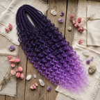 24' Curly Dreadlocks Synthetic Boho Braids Dreadlock Extensions（DE Dreads）