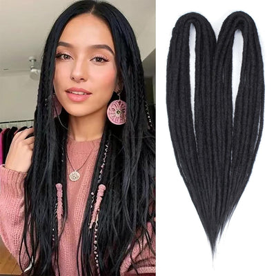 24" Double Ended Handmade Dreadlocks Extensions