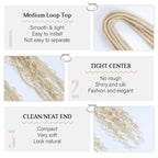 24' Curly Dreadlocks Synthetic Boho Braids Dreadlock Extensions