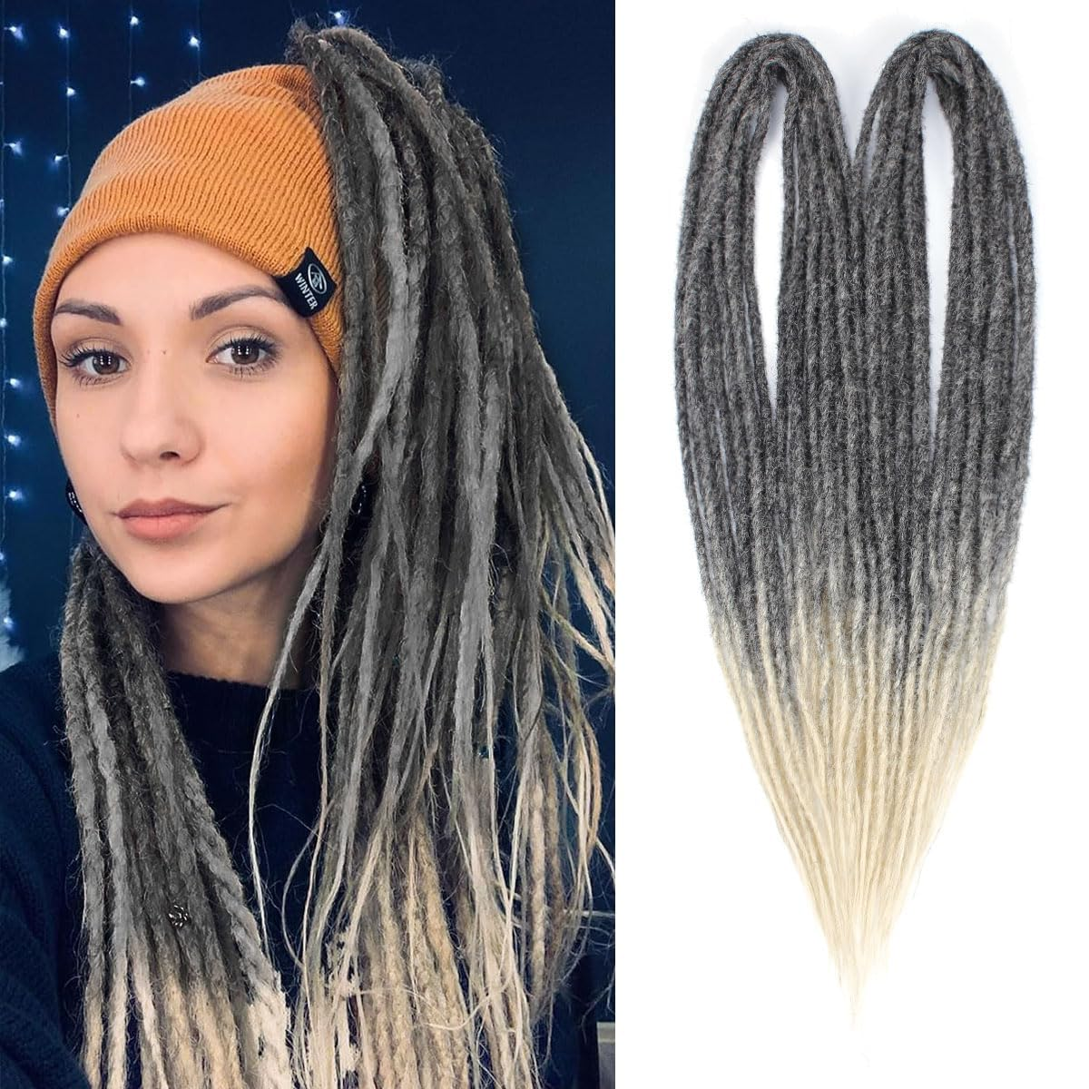 24" Double Ended Handmade Dreadlocks Extensions