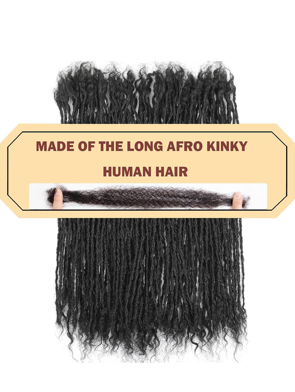8-12 Inch Sister locs Human Hair, Handmade Interlock Locs Curly Tips Sister Locs Real Human Hair Microlocs Extensions, Permanent Dreadlock Extensions