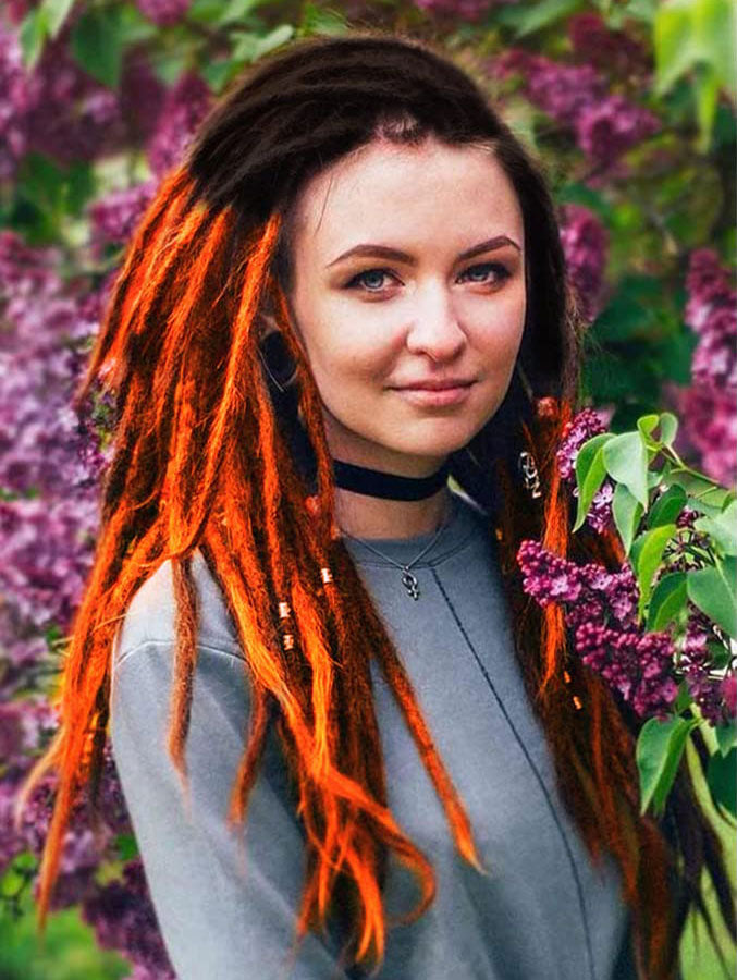 24" Thick 1cm Synthetic Dreadlock Extensions